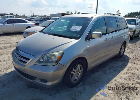 2007 Honda Odyssey Ex z USA, uszkodzony, nr VIN 5FNRL38487B140588